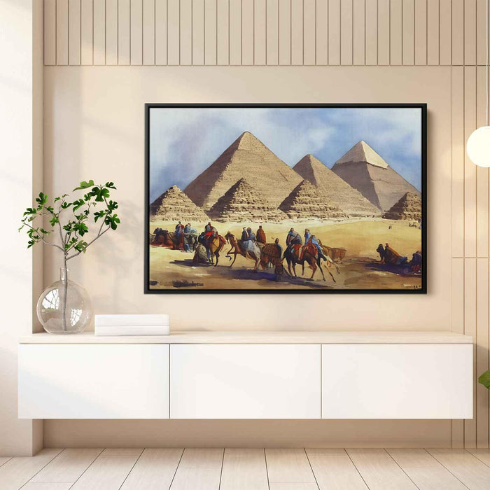 Watercolor Pyramids of Giza #103 - Kanvah