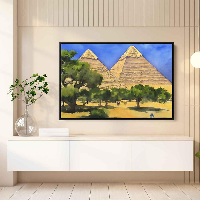 Watercolor Pyramids of Giza #114 - Kanvah