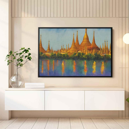 Watercolor Shwedagon Pagoda #107 - Kanvah