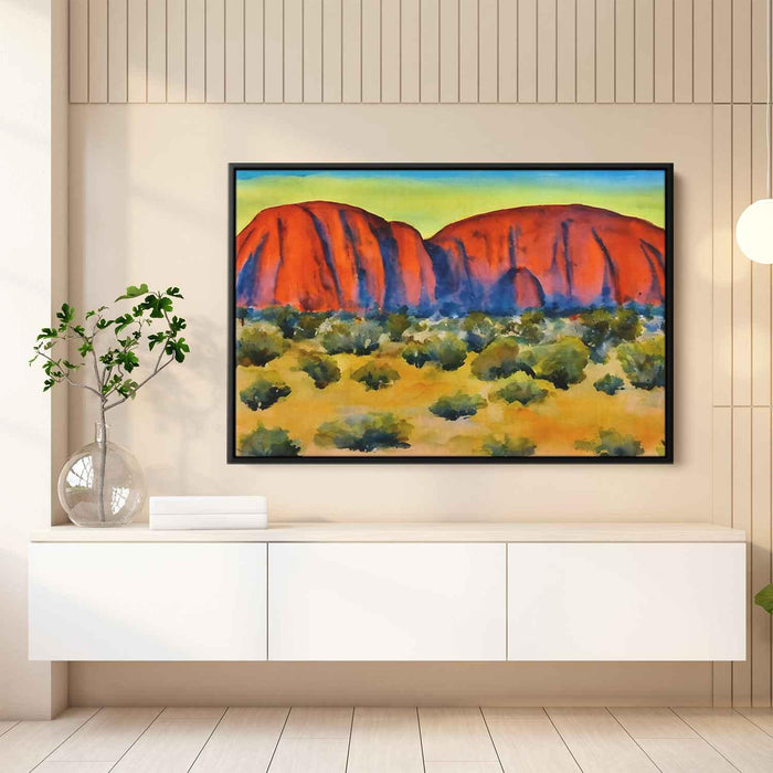 Watercolor Uluru #111 - Kanvah