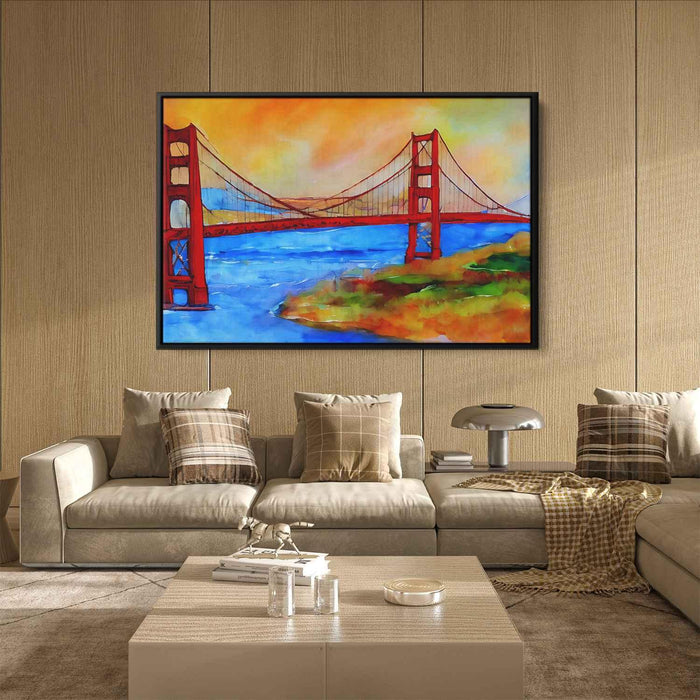 Abstract Golden Gate Bridge #107 - Kanvah