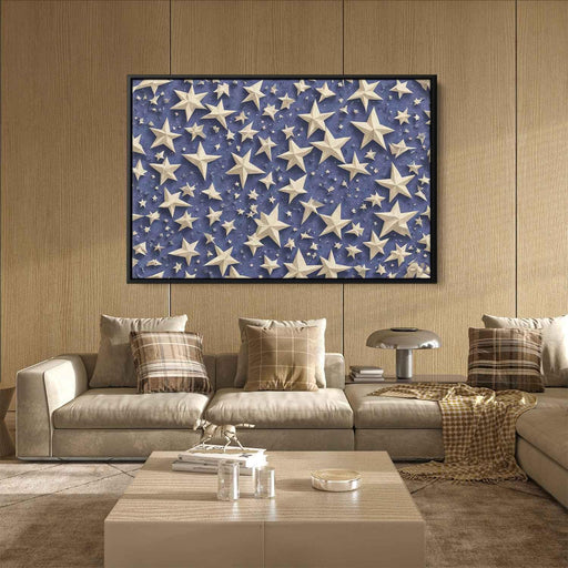Blue Cubism Stars #111 - Kanvah