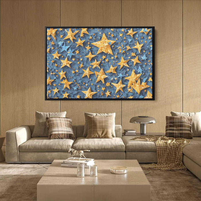 Blue Cubism Stars #135 - Kanvah