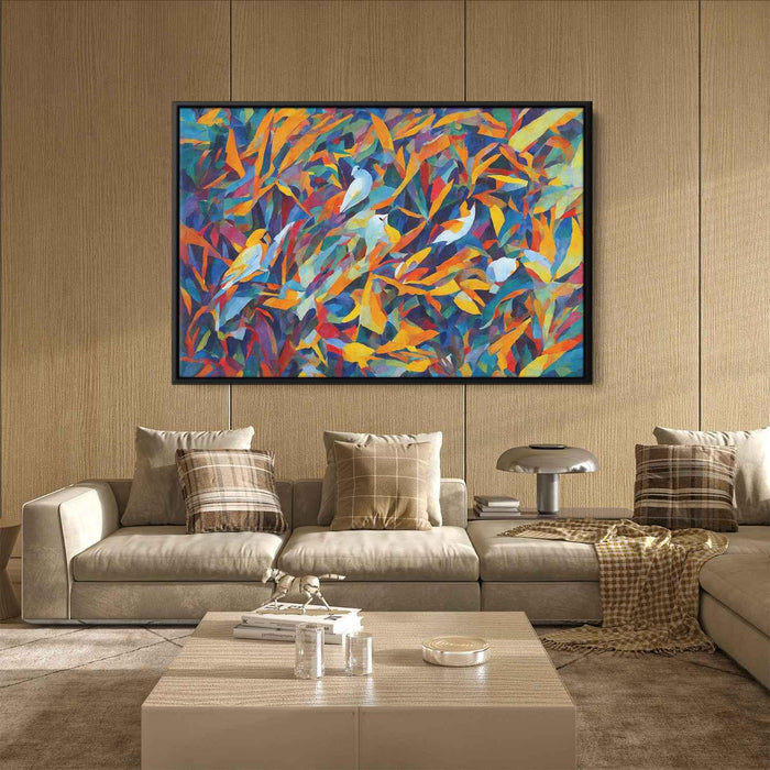 Cubist Oil Birds of Paradise #103 - Kanvah