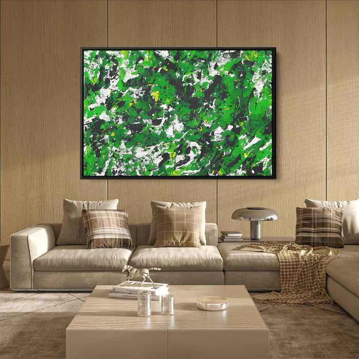 Green Abstract Splatter #134 - Kanvah