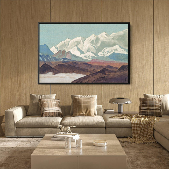 Himalayas. Chain of Kanchenjunga. by Nicholas Roerich - Canvas Artwork