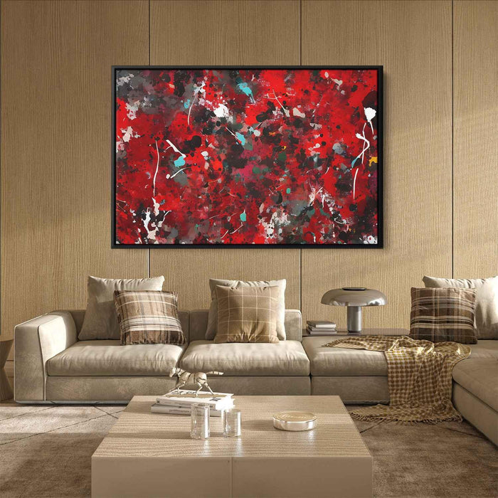 Red Abstract Splatter #124 - Kanvah