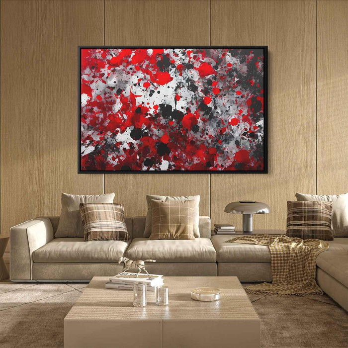 Red Abstract Splatter #127 - Kanvah