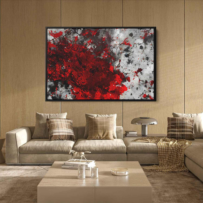 Red Abstract Splatter #128 - Kanvah