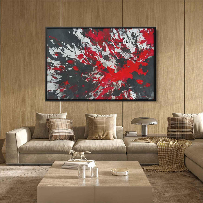 Red Abstract Splatter #140 - Kanvah