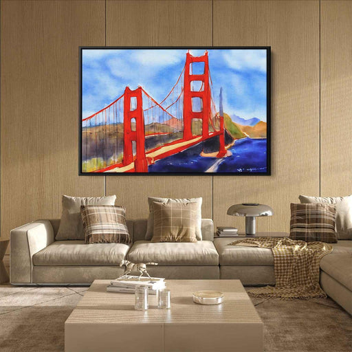 Watercolor Golden Gate Bridge #133 - Kanvah