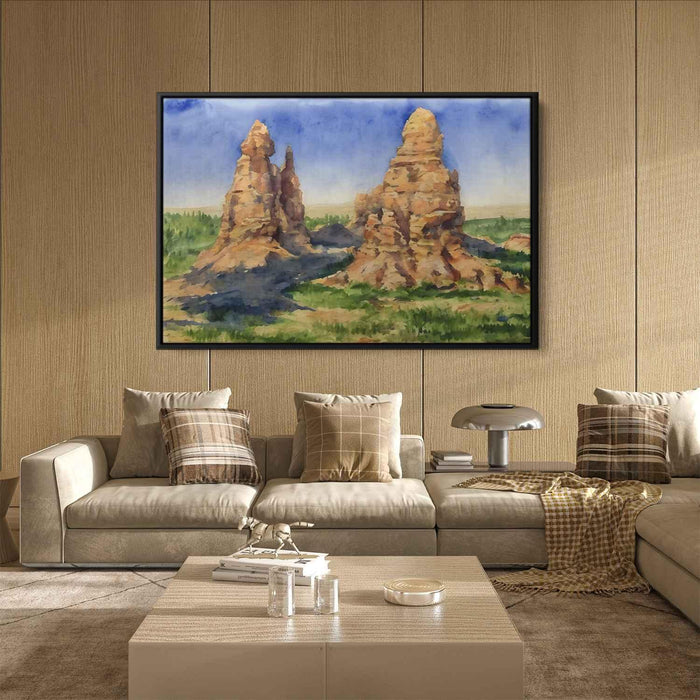 Watercolor Hoodoo formations #128 - Kanvah