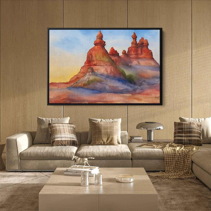 Watercolor Hoodoo formations #133 - Kanvah