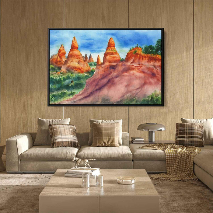 Watercolor Hoodoo formations #140 - Kanvah