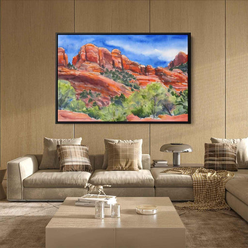 Watercolor Sedona Red Rocks #118 - Kanvah