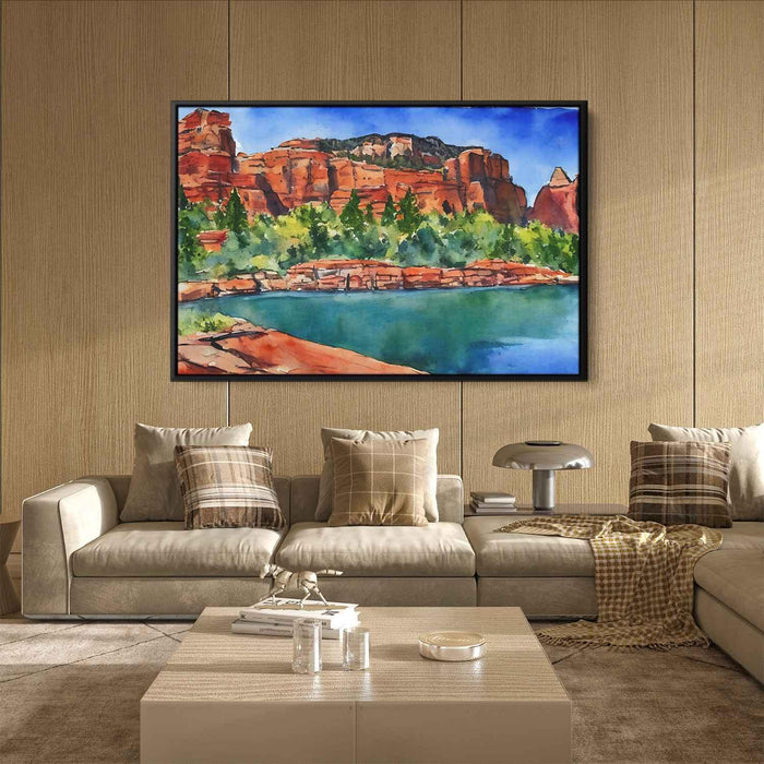 Watercolor Sedona Red Rocks #127 - Kanvah