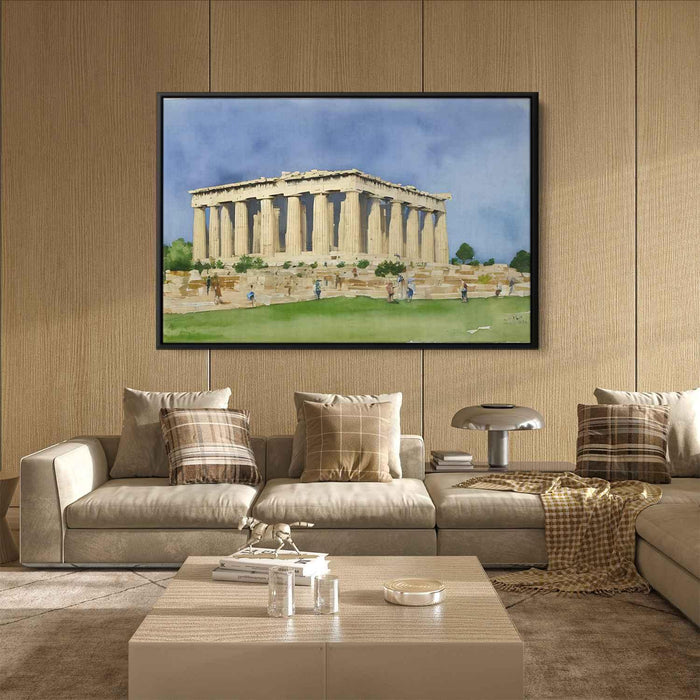 Watercolor Parthenon #111 - Kanvah