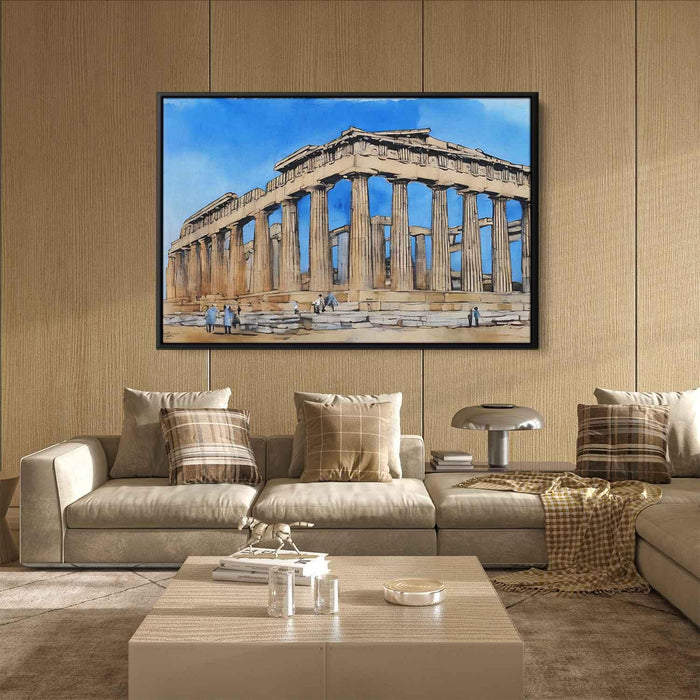 Watercolor Parthenon #114 - Kanvah