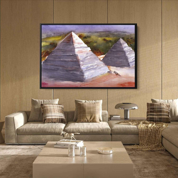 Watercolor Pyramids of Giza #118 - Kanvah