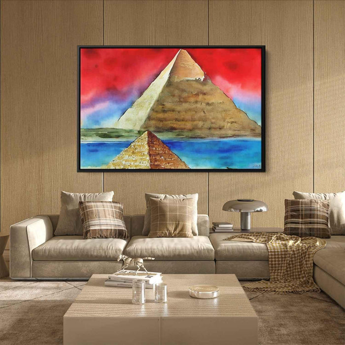 Watercolor Pyramids of Giza #126 - Kanvah