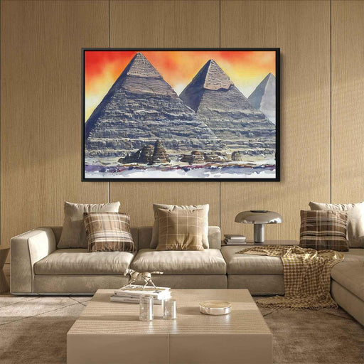 Watercolor Pyramids of Giza #127 - Kanvah