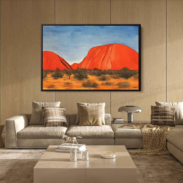 Watercolor Uluru #127 - Kanvah