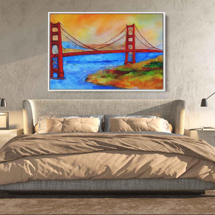 Abstract Golden Gate Bridge #107 - Kanvah