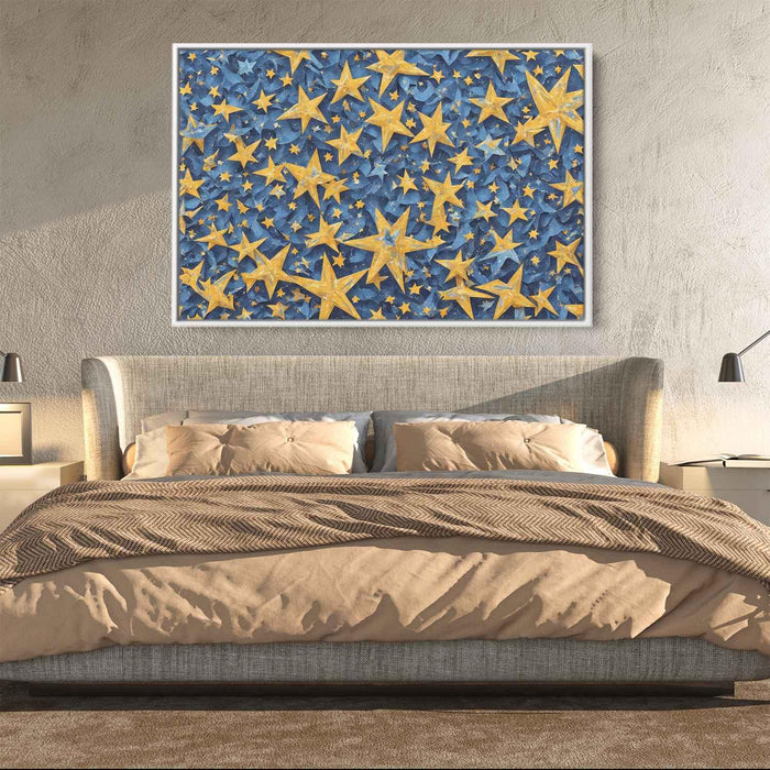 Blue Cubism Stars #128 - Kanvah