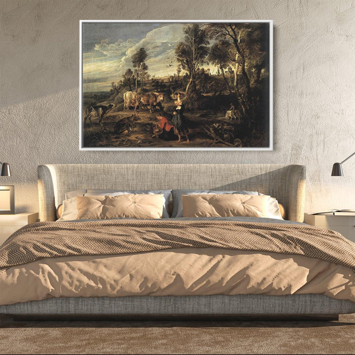 Farm at Laken by Peter Paul Rubens - Canvas Artwork