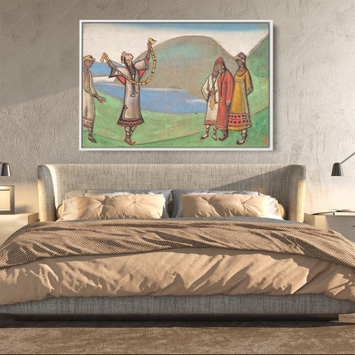 Girls by Nicholas Roerich - Canvas Artwork