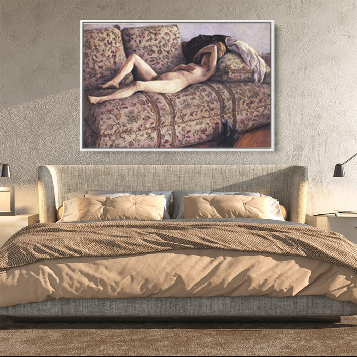 Nude on a Couch by Gustave Caillebotte - Canvas Artwork