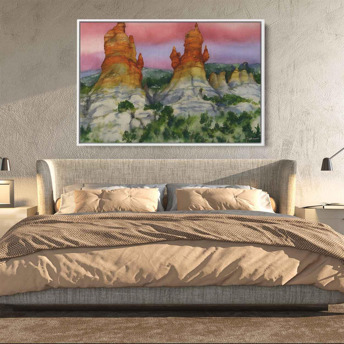 Watercolor Hoodoo formations #124 - Kanvah