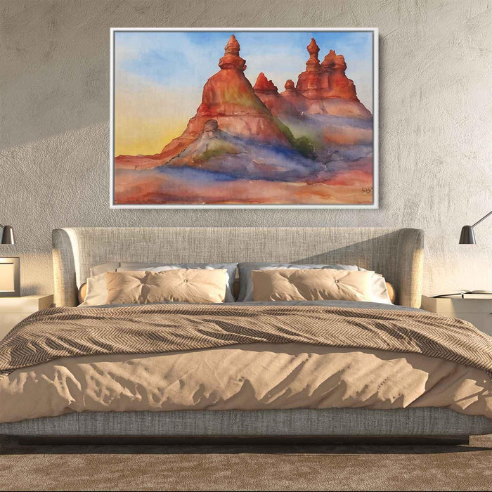 Watercolor Hoodoo formations #133 - Kanvah