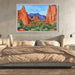Watercolor Sedona Red Rocks #117 - Kanvah