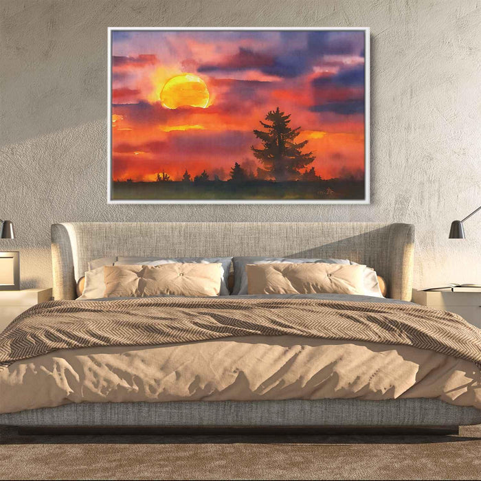 Watercolor Sunset #126 - Kanvah