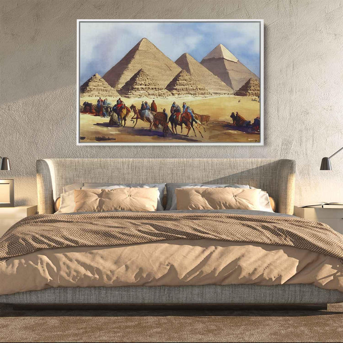 Watercolor Pyramids of Giza #103 - Kanvah