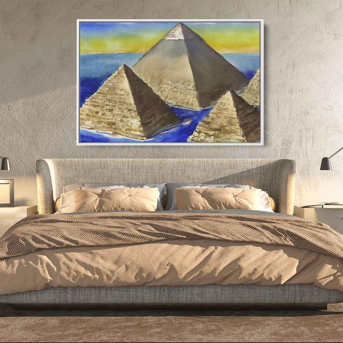 Watercolor Pyramids of Giza #124 - Kanvah