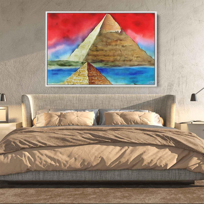 Watercolor Pyramids of Giza #126 - Kanvah