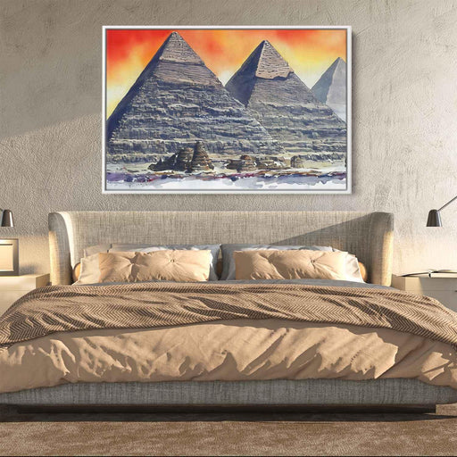 Watercolor Pyramids of Giza #127 - Kanvah