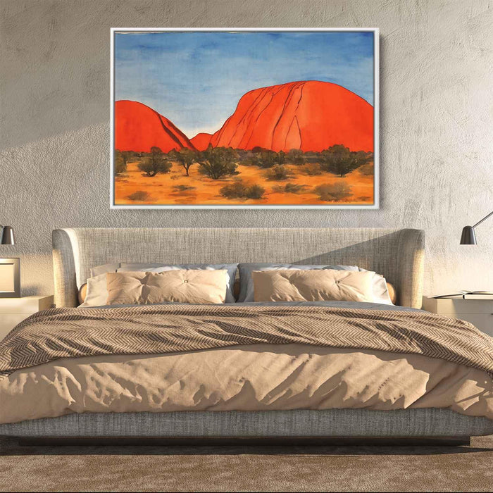 Watercolor Uluru #127 - Kanvah