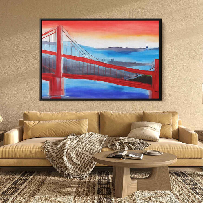 Abstract Golden Gate Bridge #103 - Kanvah