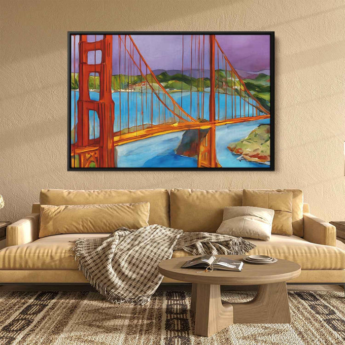 Abstract Golden Gate Bridge #111 - Kanvah