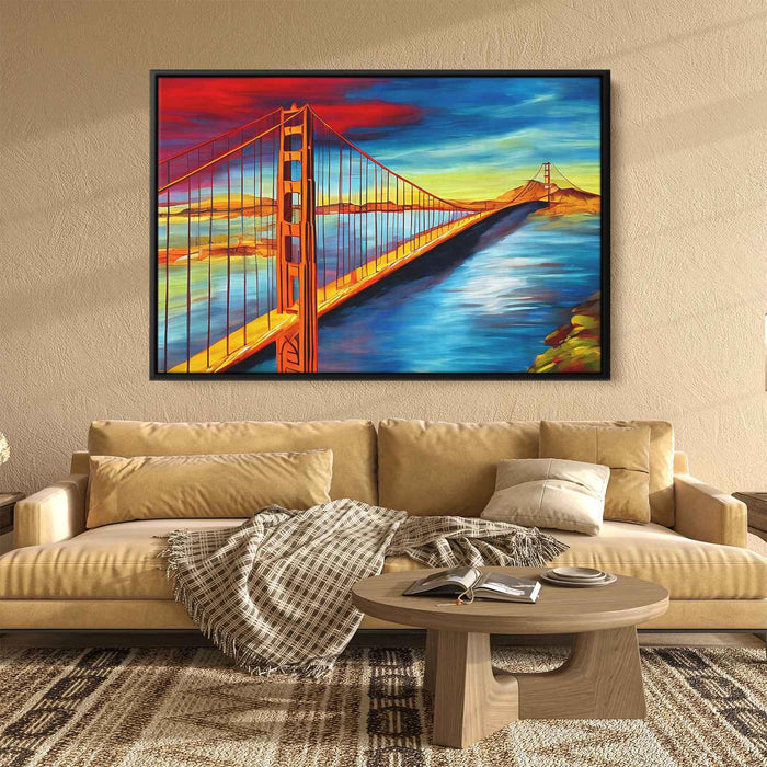 Abstract Golden Gate Bridge #114 - Kanvah