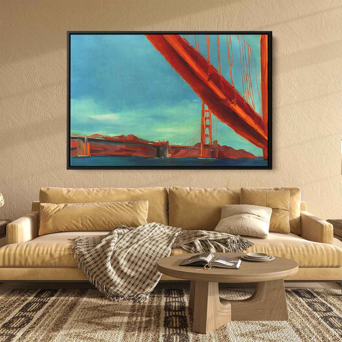 Abstract Golden Gate Bridge #126 - Kanvah