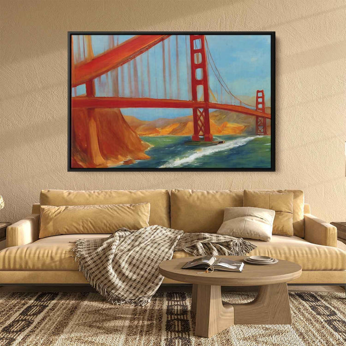 Abstract Golden Gate Bridge #133 - Kanvah