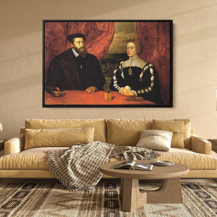 Charles V and the Empress Isabella by Peter Paul Rubens - Canvas Artwork