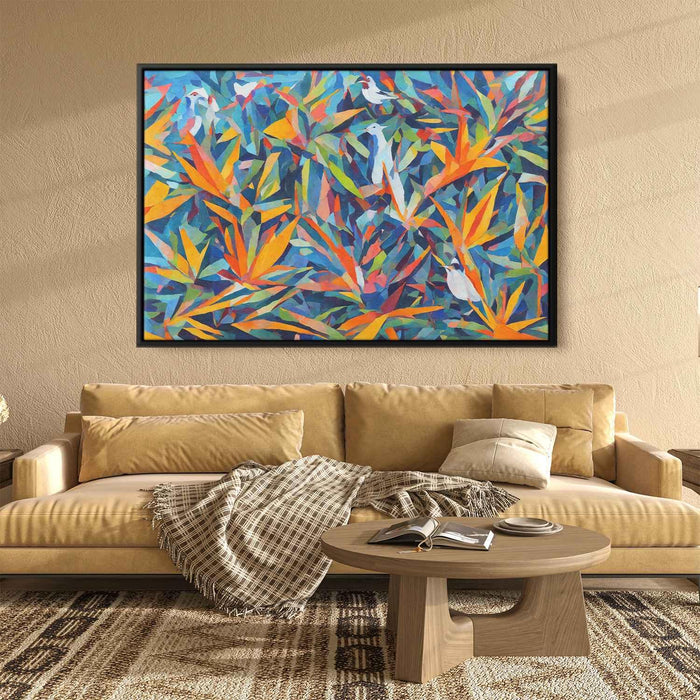 Cubist Oil Birds of Paradise #134 - Kanvah