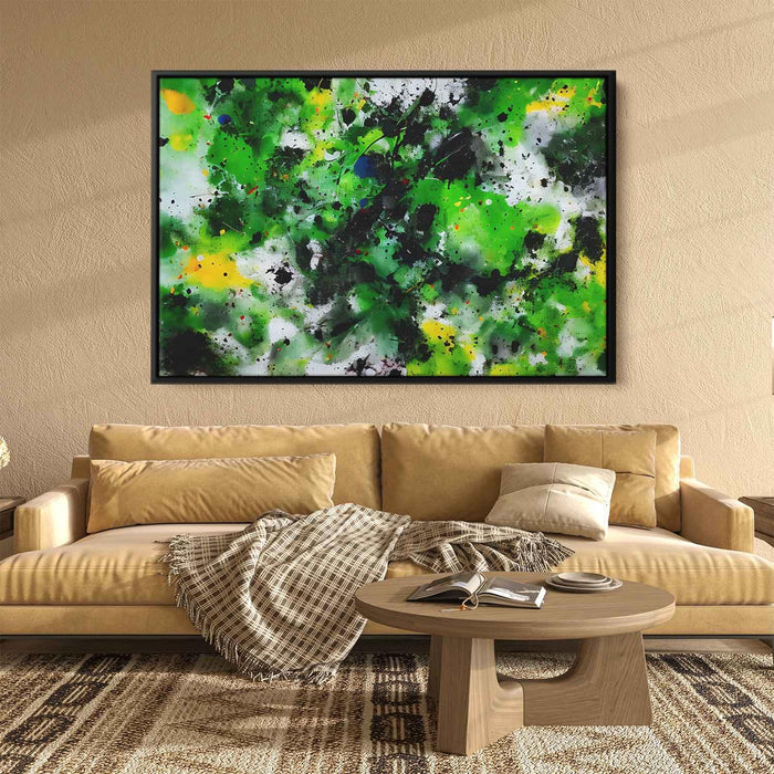 Green Abstract Splatter #117 - Kanvah