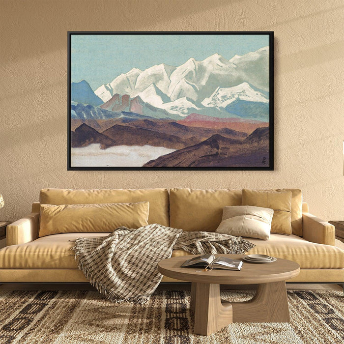 Himalayas. Chain of Kanchenjunga. by Nicholas Roerich - Canvas Artwork