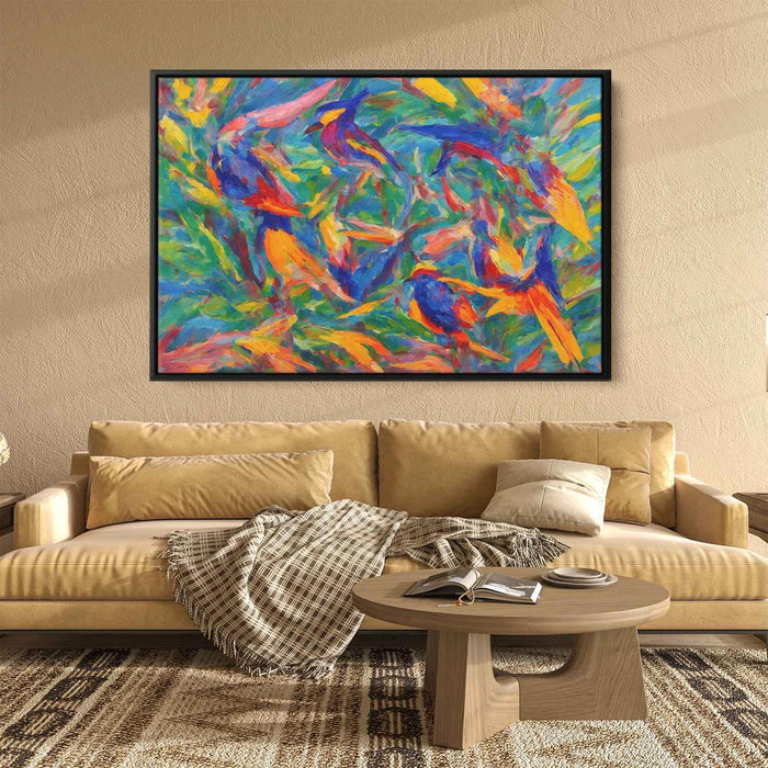 Impressionist Oil Birds of Paradise #103 - Kanvah